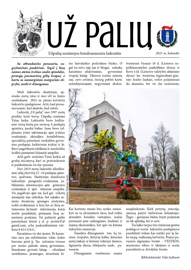 2021 balandis Uz paliu 